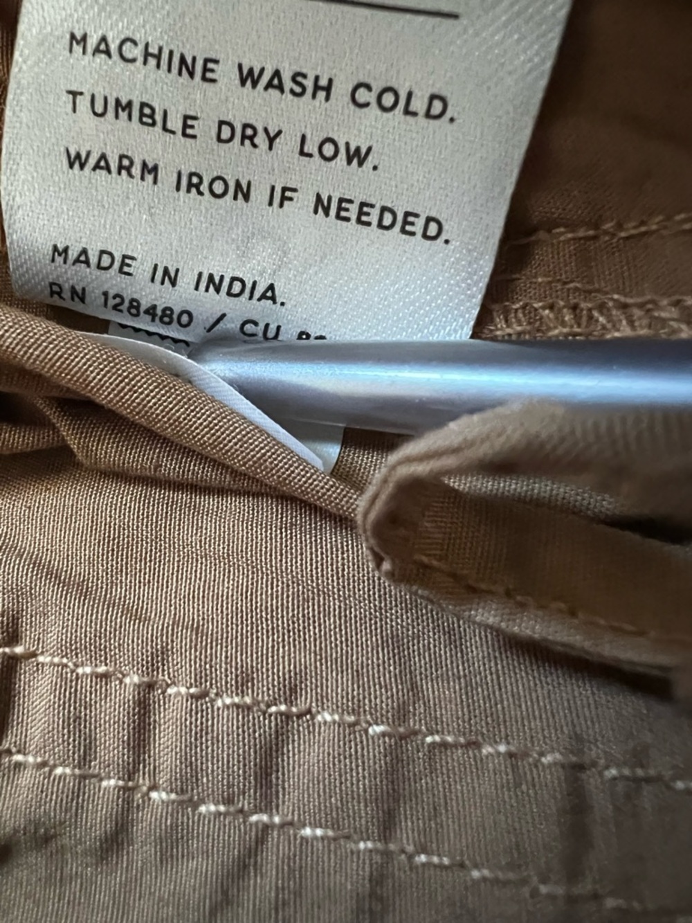 Pact
Women's Organic Cotton Monterey Poplin Wide Leg Size Large  in Brown Sugar - Picture 4 of 5